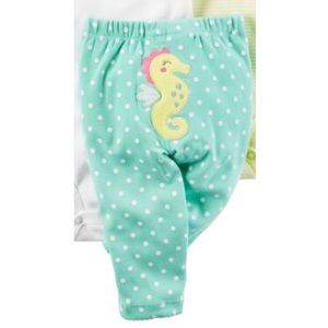 Carter’s bodysuit and seahorse pant set